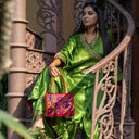 Maroon Jali Rabari Box Sling Bag