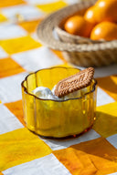 Amber Glass Bowl | Handcrafted Decorative Bowl from Pumpkin Collection