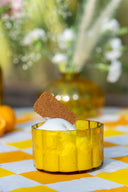 Amber Glass Bowl | Handcrafted Decorative Bowl from Pumpkin Collection
