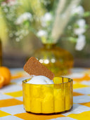 Amber Glass Bowl | Handcrafted Decorative Bowl from Pumpkin Collection
