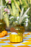 Amber Glass Bowl | Handcrafted Decorative Bowl from Pumpkin Collection