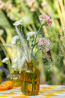 Amber Cylinder Glass Vase | Handcrafted Decorative Vase from Pumpkin Collection