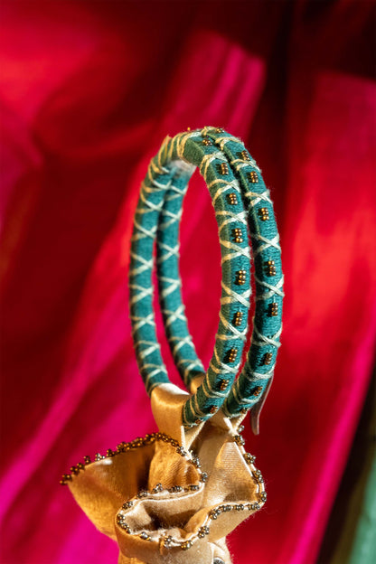 Ivory Kutchi Aahir Square Potli