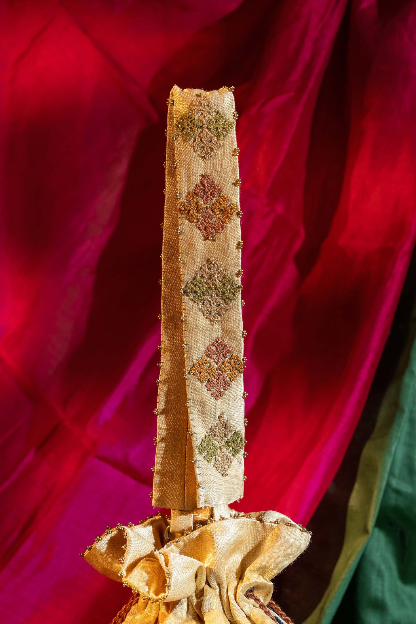 Ivory Flower Rabari Ivory Potli