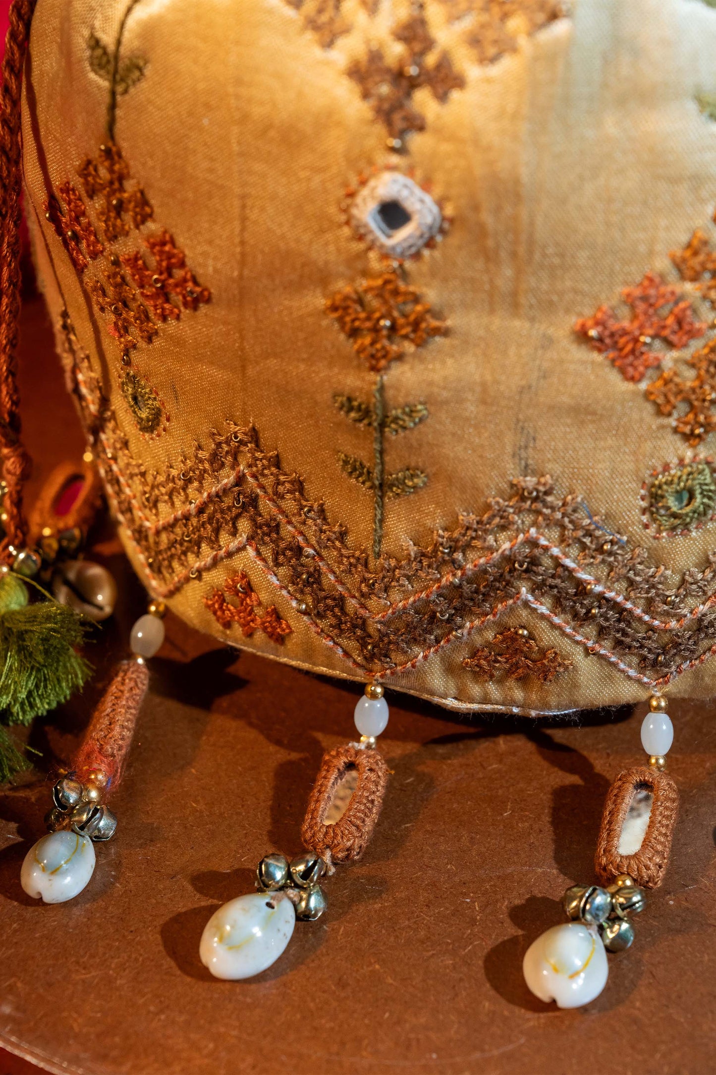 Ivory Flower Rabari Ivory Potli