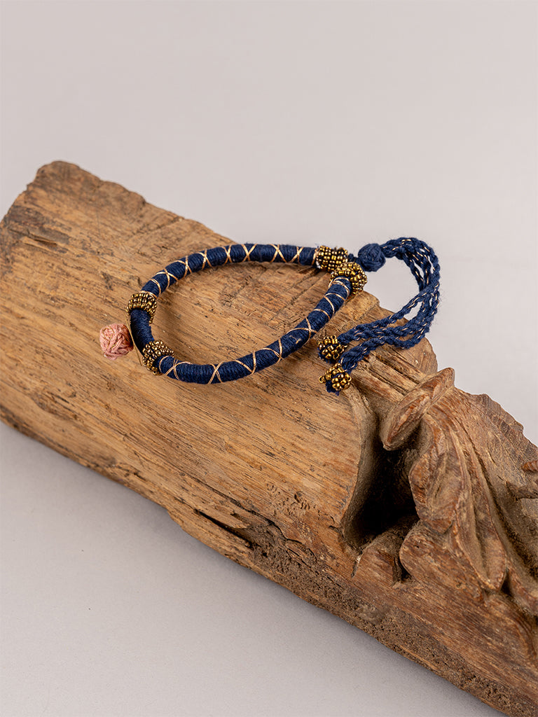 Blue Cord Bracelet