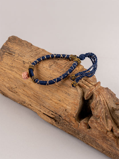 Blue Cord Bracelet