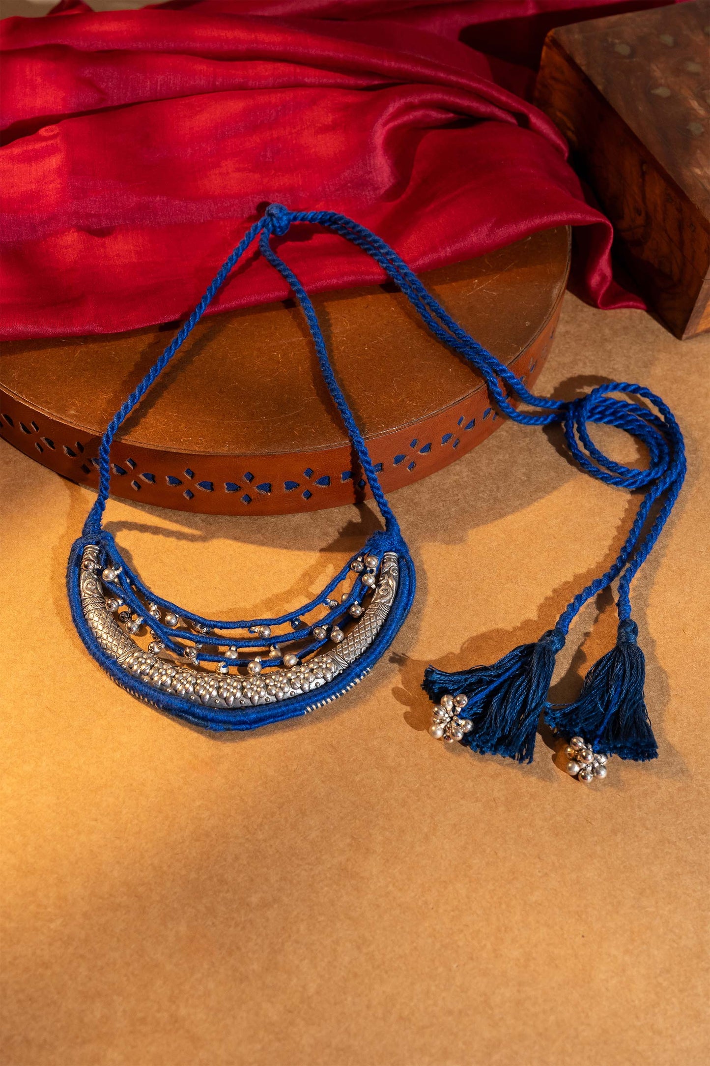 Blue Half Moon Necklace