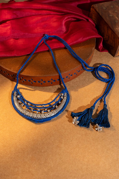 Blue Half Moon Necklace