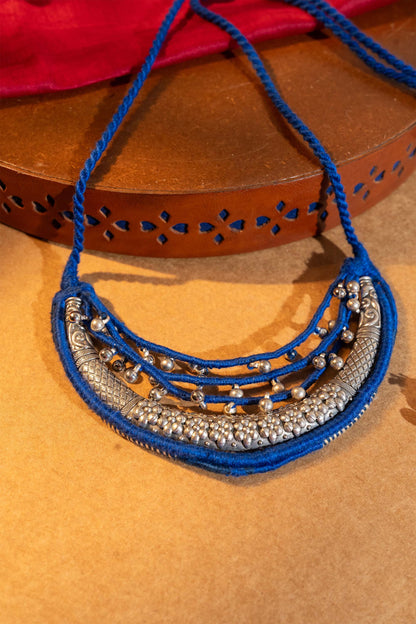 Blue Half Moon Necklace