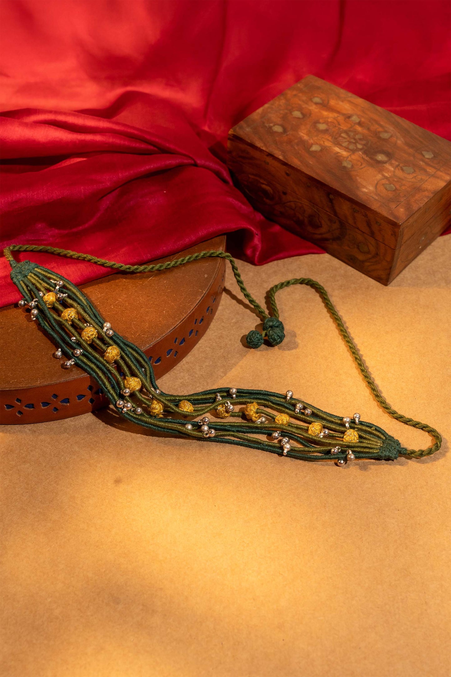 Green Multi Layerd Choker