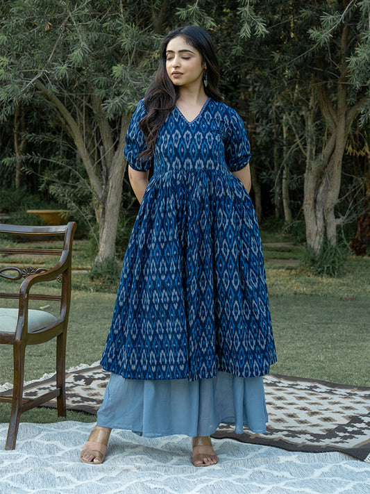 Double Layered Dress - Blue