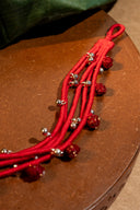 Red Multi-Layered Anklet