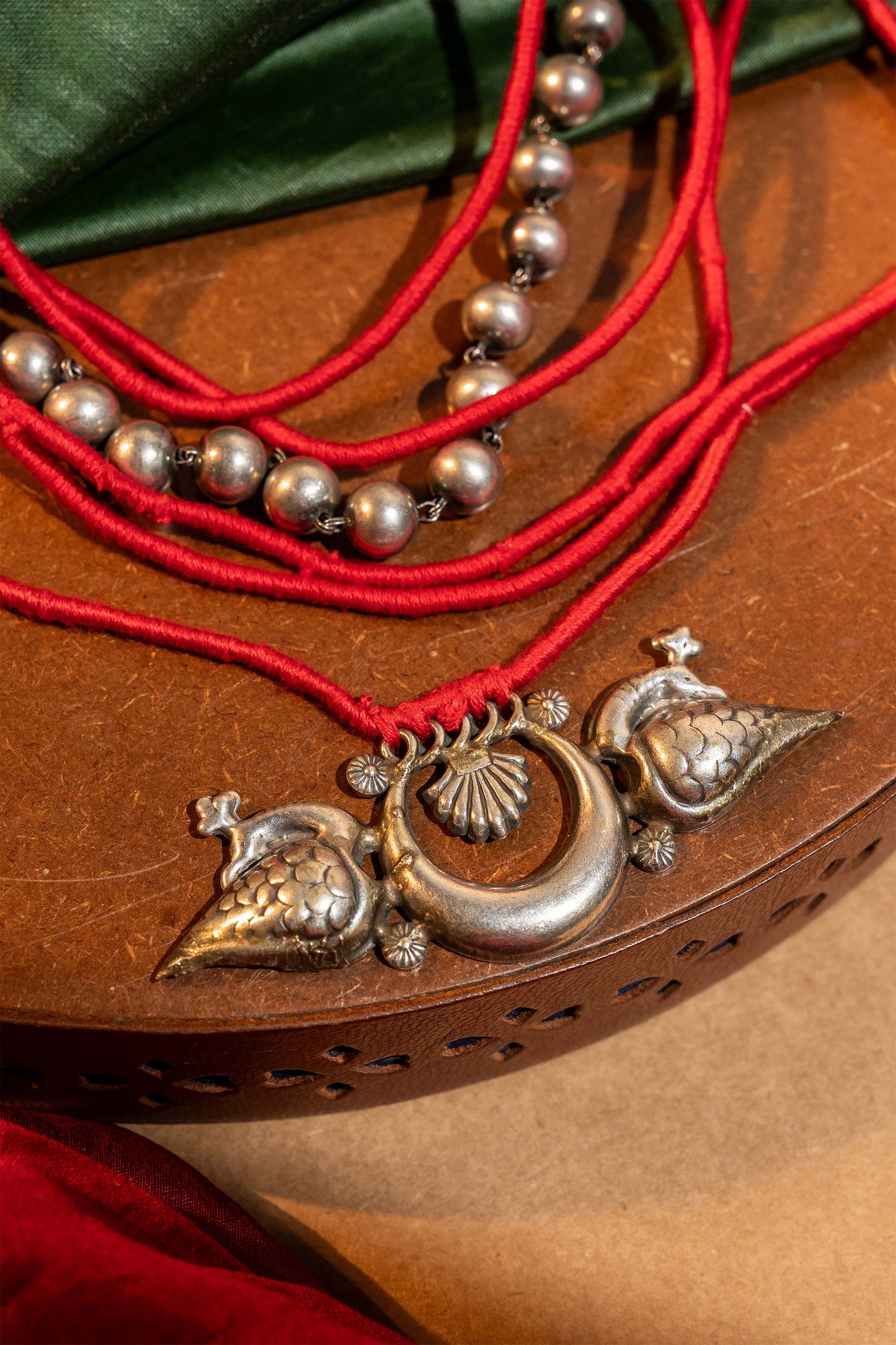 Red Layered Necklace