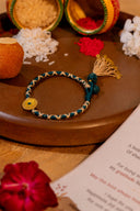 Handcrafted Mint Tassel Lumba Rakhi