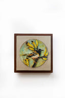 3D Golden Perch 7x7 Handpainted Decorative Wall Frame
