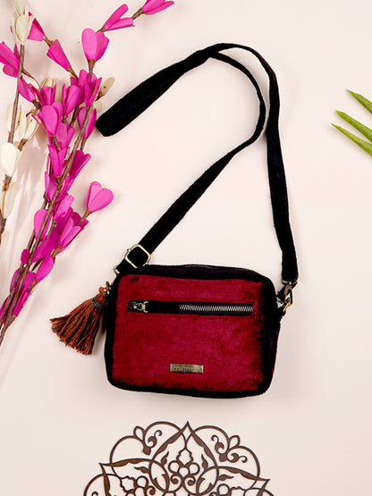 Ajrakh Zardosi Sling Bag