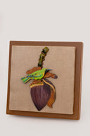 3D Banana Blossom 7x7 Handpainted Decorative Wall Frame