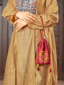 Maroon Square Aari Potli