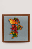3D Wild Berry Branch 7x7 Handpainted Decorative Wall Frame