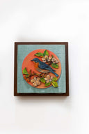 3D Peach Blossom 7x7 Handpainted Decorative Wall Frame