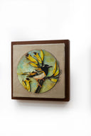 3D Golden Perch 7x7 Handpainted Decorative Wall Frame
