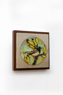 3D Golden Perch 7x7 Handpainted Decorative Wall Frame
