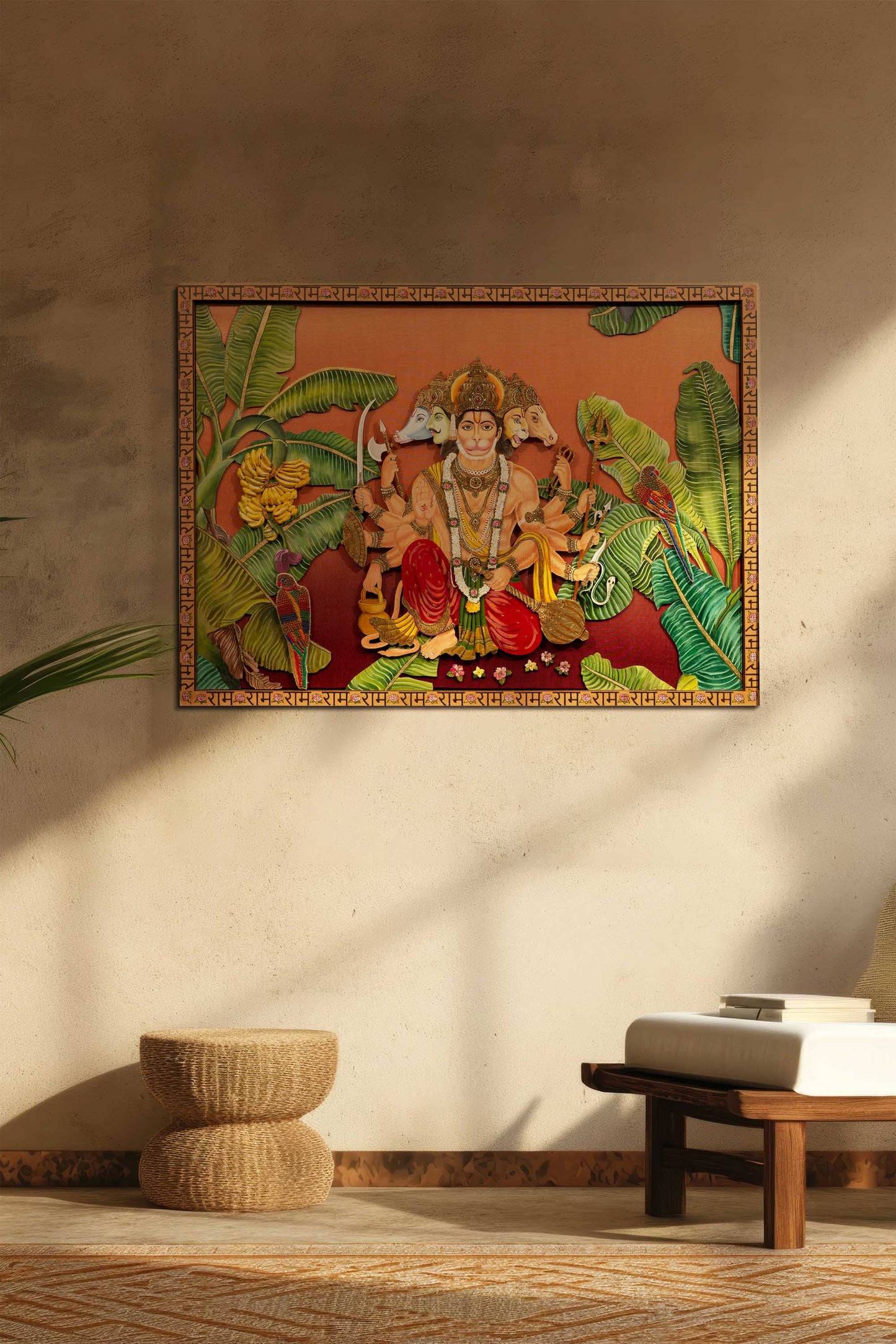Panchmukhi Hanumanji Wall Frame
