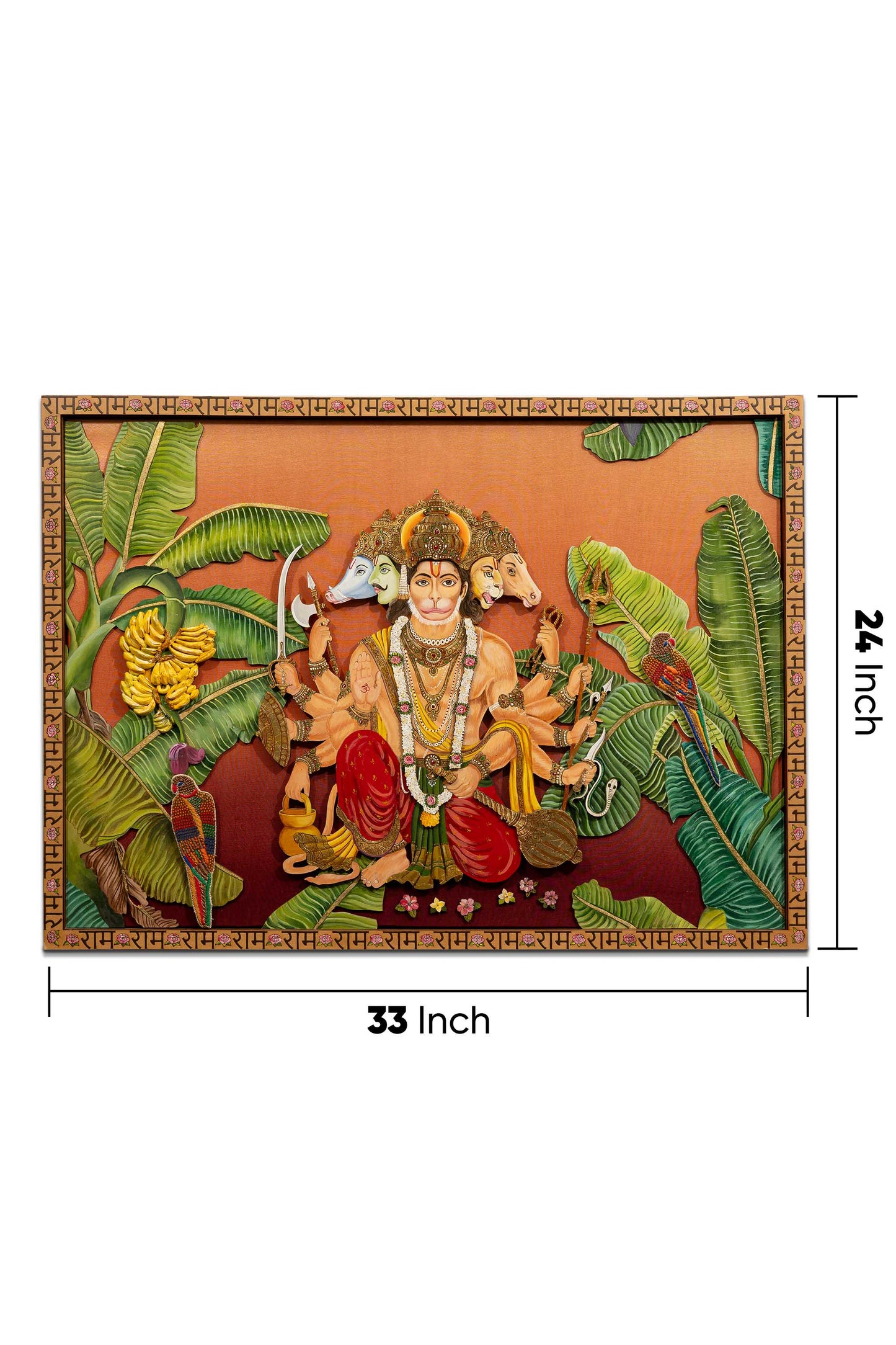 Panchmukhi Hanumanji Wall Frame