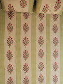 Yellow Block Print Cotton Bedsheet Set
