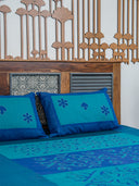 Blue Multi Patch Bed Sheet