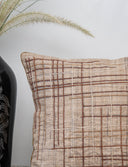 Ivory Khadi Silk Cushion Cover