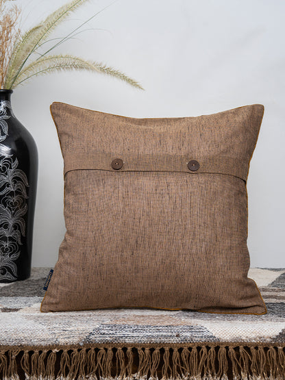 Ivory Khadi Silk Cushion Cover