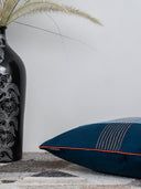 Handmade Blue Block Print Cushion Cover