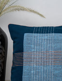 Handmade Blue Block Print Cushion Cover
