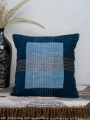 Handmade Blue Block Print Cushion Cover