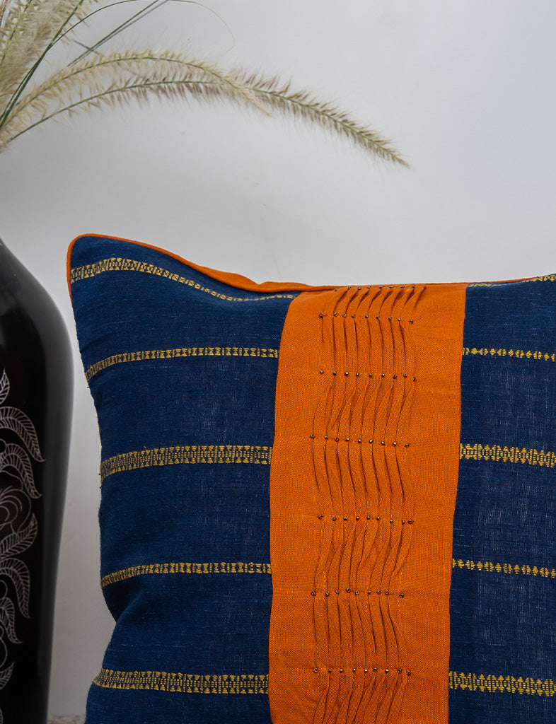 Blue Bhujodi Cushion Cover
