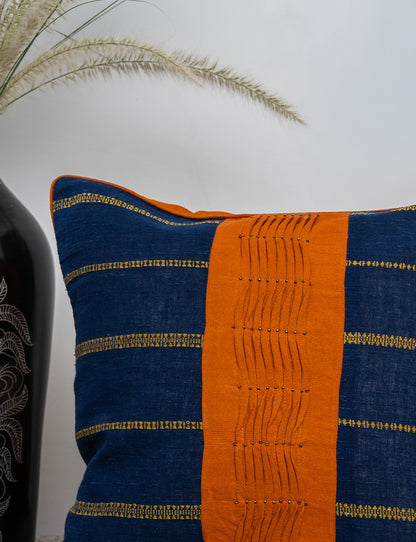 Blue Bhujodi Cushion Cover