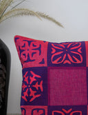 Multi Patch Applique Cushion Cover