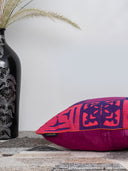 Multi Patch Applique Cushion Cover
