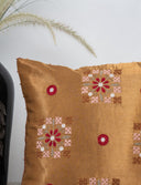 Rabari Hand-Embroidered Floral Cushion Cover