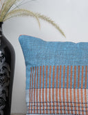 Blue Patch Work Cotton Cushion Cover
