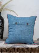 Blue Patch Work Cotton Cushion Cover