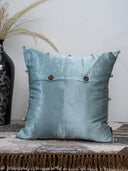 Handcrafted Gaji Silk Floral Cushion Cover