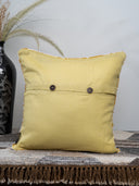 Floral Aari Hand-Embroidered Cushion Cover