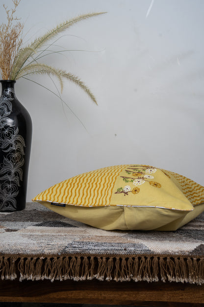 Artisanal Handcrafted Cotton Cushion Cover