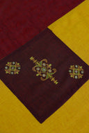 Multi Yellow Aari & Hand Work 9 Block Cotton Bedsheet Set | Craftroots