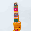 Yellow Mashru Check Small Potli with Bead & Brass Tikki Handwork | Gramshree
