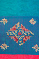 Multi Peach Aari & Hand Work 9 Block Cotton Bedsheet Set | Craftroots