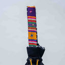 Black Mashru Check Potli with Bead & Brass Tikki Handwork | Gramshree